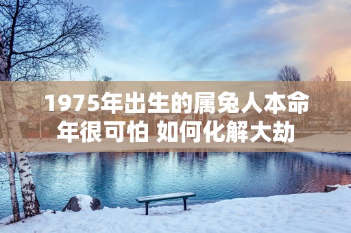 1975年出生的属兔人本命年很可怕 如何化解大劫