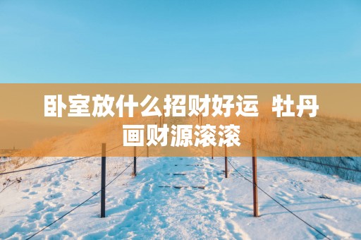 卧室放什么招财好运  牡丹画财源滚滚