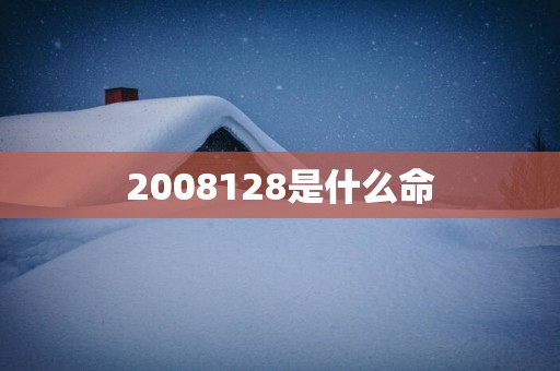2008128是什么命