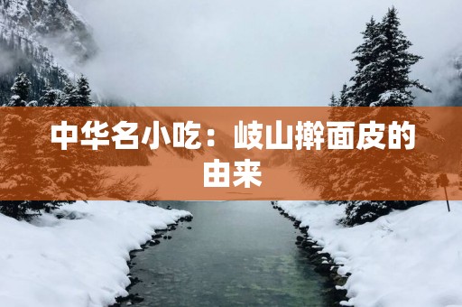 中华名小吃：岐山擀面皮的由来