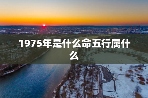 1975年是什么命五行属什么
