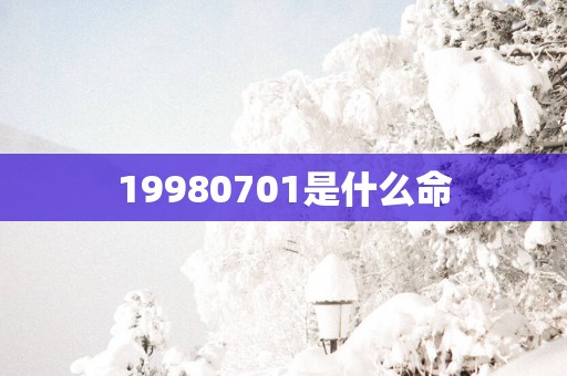 19980701是什么命