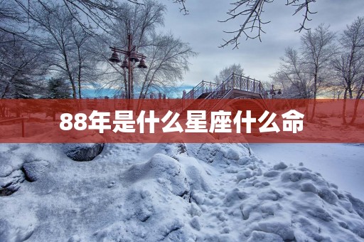 88年是什么星座什么命