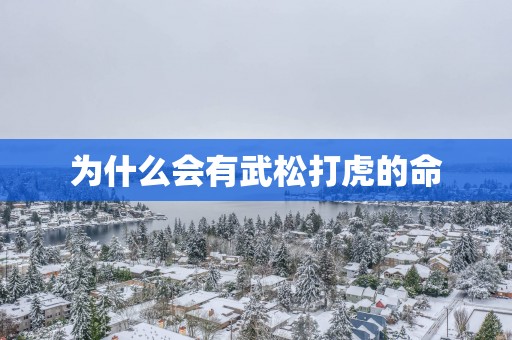 为什么会有武松打虎的命