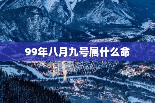 99年八月九号属什么命