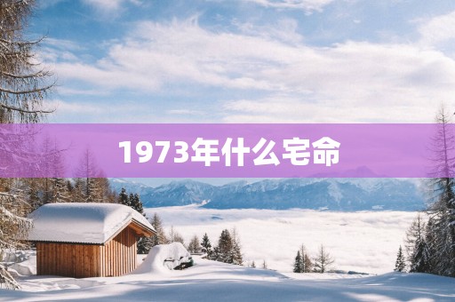1973年什么宅命