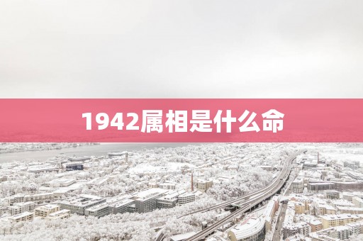 1942属相是什么命
