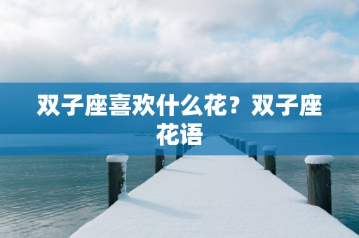 双子座喜欢什么花？双子座花语