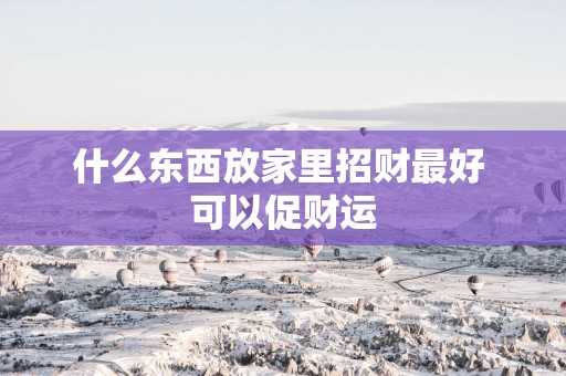 什么东西放家里招财最好 可以促财运