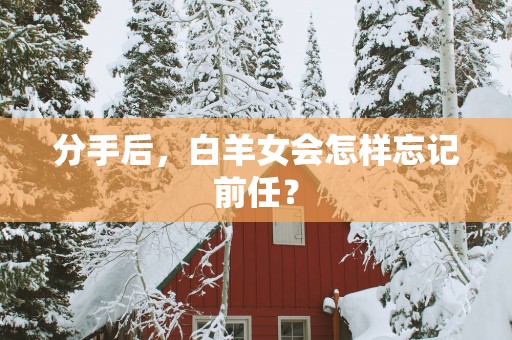 分手后，白羊女会怎样忘记前任？
