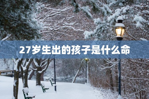 27岁生出的孩子是什么命