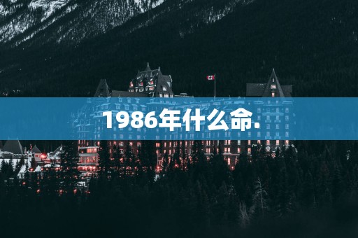 1986年什么命.