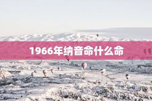 1966年纳音命什么命