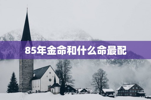 85年金命和什么命最配