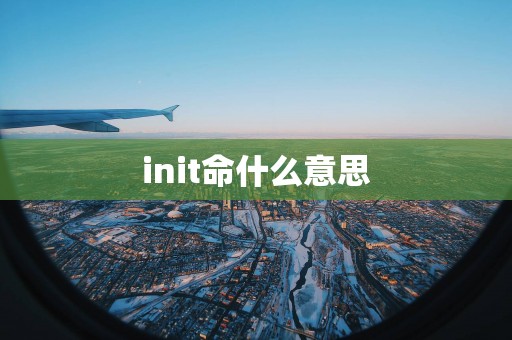 init命什么意思