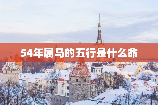 54年属马的五行是什么命
