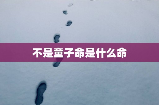 不是童子命是什么命 不是童子命是什么命