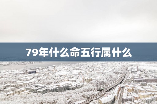 79年什么命五行属什么