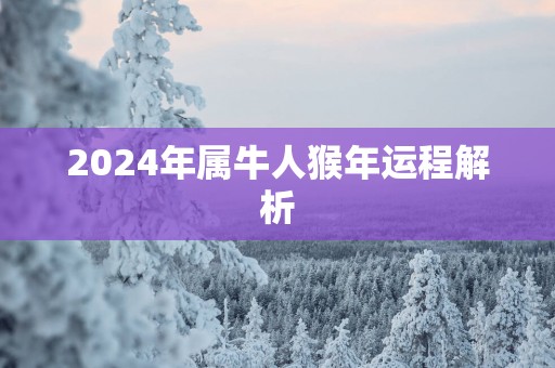 2025年属牛人猴年运程解析