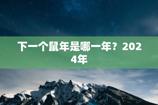 下一个蛇年是哪一年？2025年