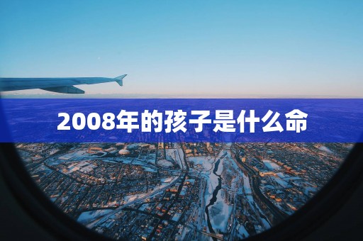 2008年的孩子是什么命