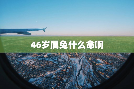 46岁属兔什么命啊