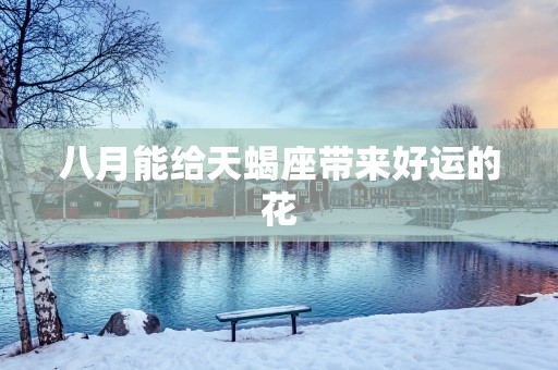 八月能给天蝎座带来好运的花
