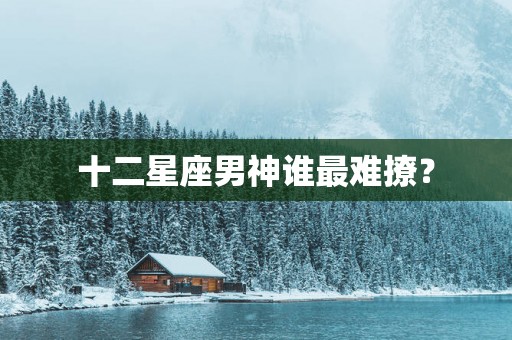 十二星座男神谁最难撩？