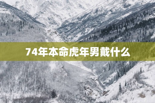 74年本命蛇年男戴什么