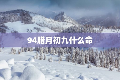 94腊月初九什么命