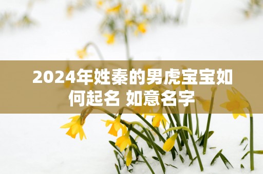 2025年姓秦的男虎宝宝如何起名 如意名字