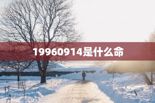 19960914是什么命