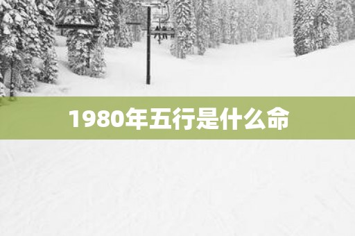 1980年五行是什么命 1980年五行是什么命