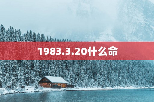 1983.3.20什么命