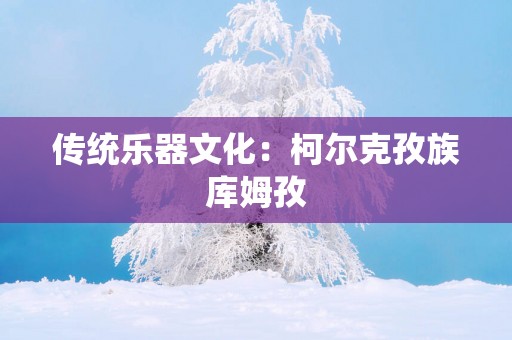 传统乐器文化：柯尔克孜族库姆孜