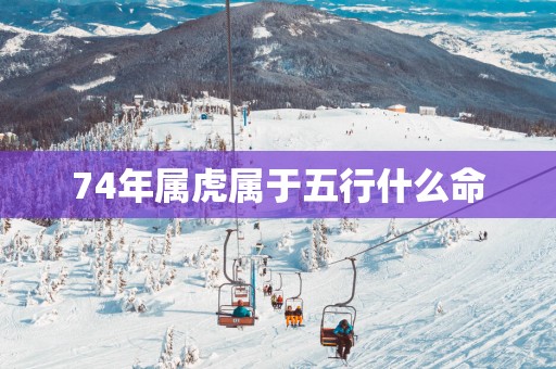 74年属虎属于五行什么命