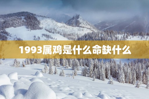 1993属鸡是什么命缺什么