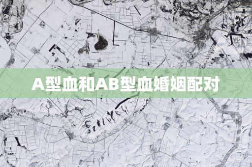 A型血和AB型血婚姻配对