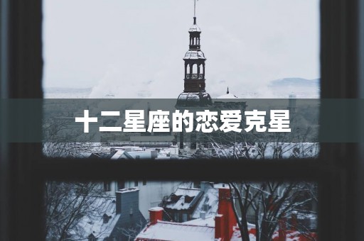 十二星座的恋爱克星