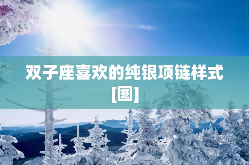 双子座喜欢的纯银项链样式[图]