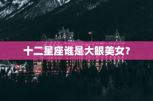 十二星座谁是大眼美女？