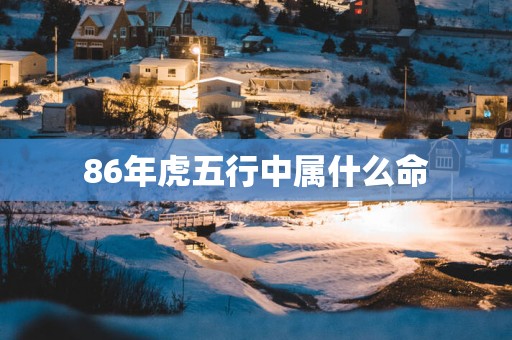 86年虎五行中属什么命