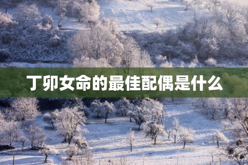丁卯女命的最佳配偶是什么