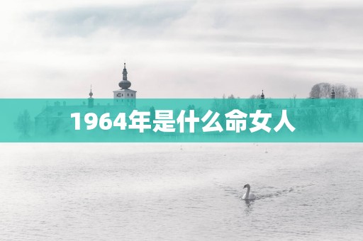 1964年是什么命女人