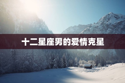 十二星座男的爱情克星