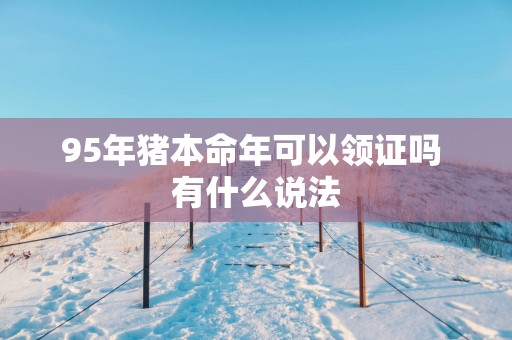 95年猪本命年可以领证吗 有什么说法