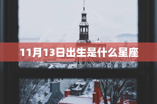11月13日出生是什么星座