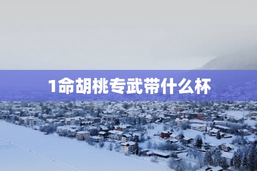 1命胡桃专武带什么杯