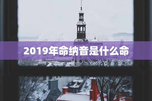 2019年命纳音是什么命