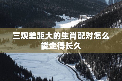 三观差距大的生肖配对怎么能走得长久